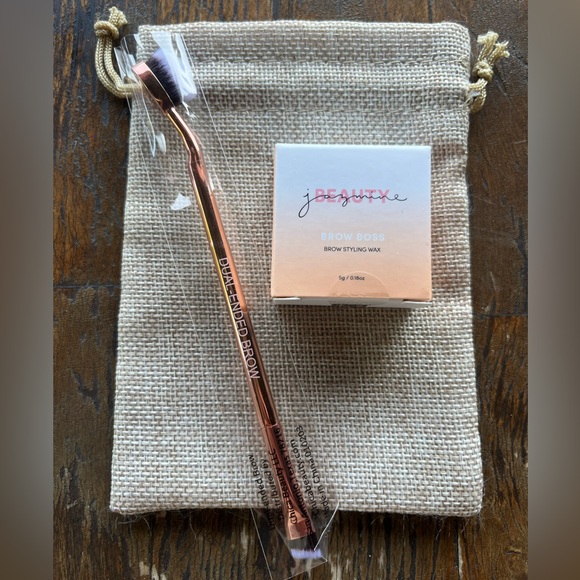 Jazmine Beauty Brow Boss Clear Styling Wax + pro brow brush - Picture 1 of 3